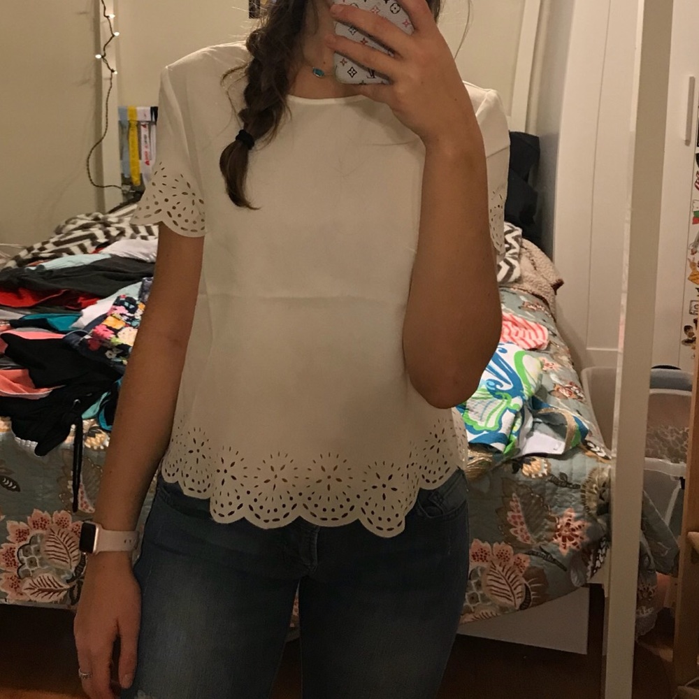 White cute tee